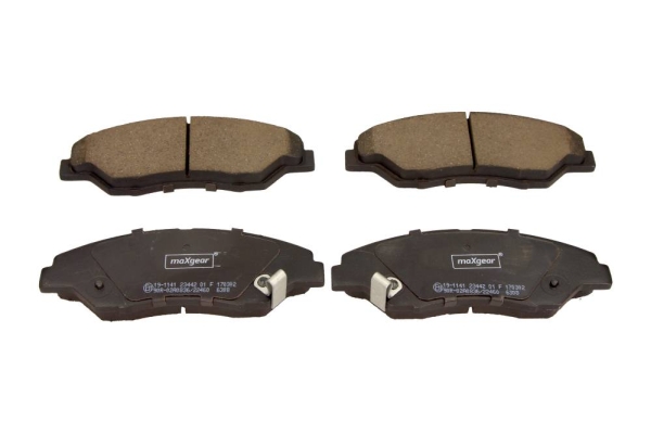Комплект тормозных колодок, дисковый тормоз - 19-1141 MAXGEAR