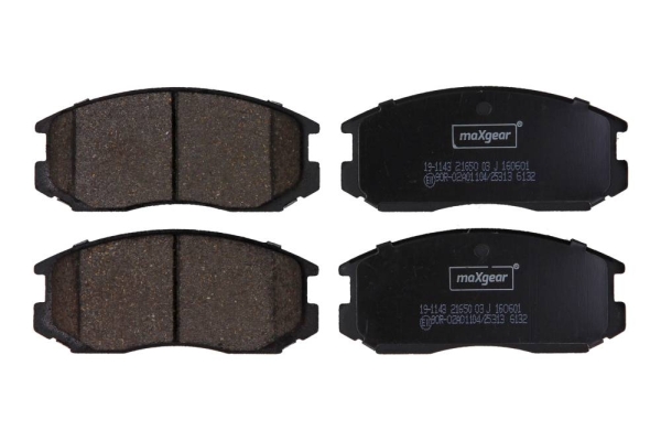 Brake Pad Set, disc brake - 19-1143 MAXGEAR