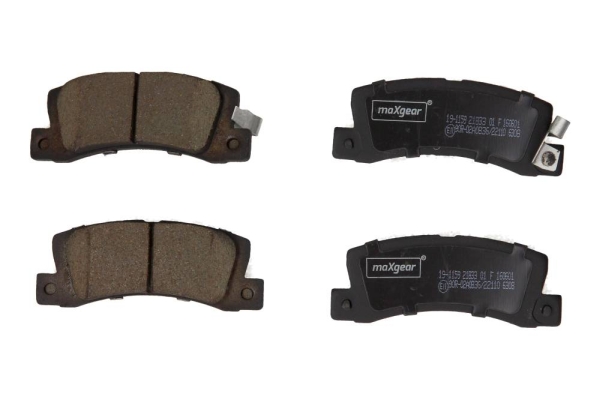 Комплект тормозных колодок, дисковый тормоз - 19-1159 MAXGEAR