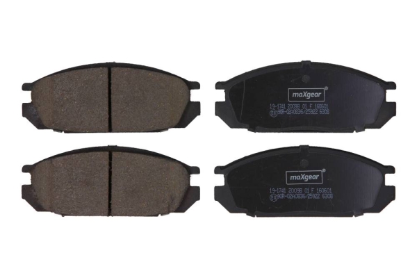 Brake Pad Set, disc brake - 19-1741 MAXGEAR