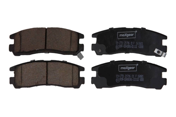 Brake Pad Set, disc brake - 19-1751 MAXGEAR