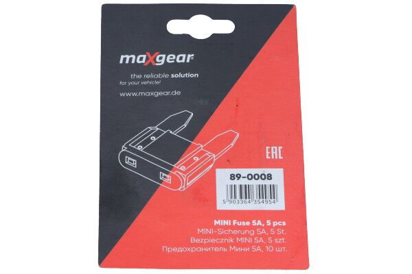 Комплект предохранителей - 89-0008 MAXGEAR