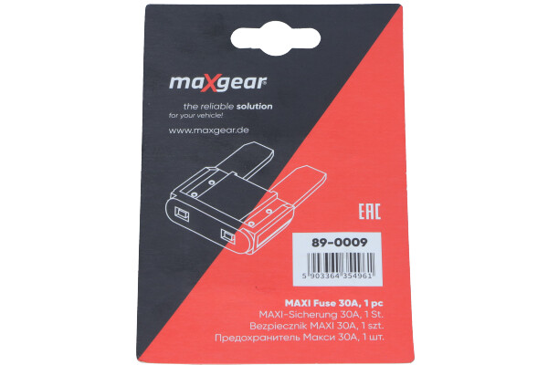 Предохранитель - 89-0009 MAXGEAR