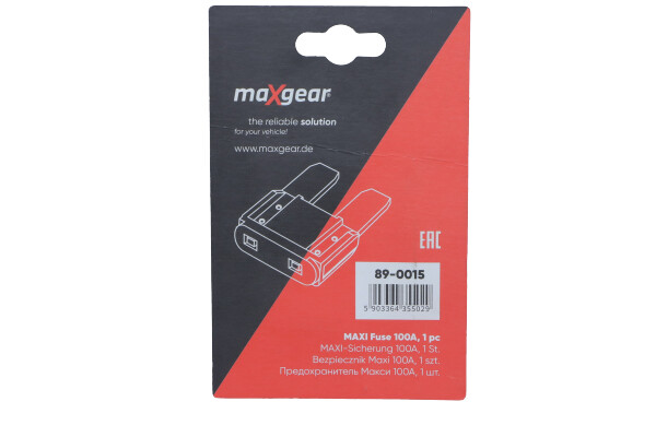 Предохранитель - 89-0015 MAXGEAR