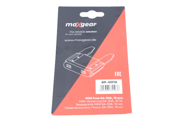 Комплект предохранителей - 89-0016 MAXGEAR
