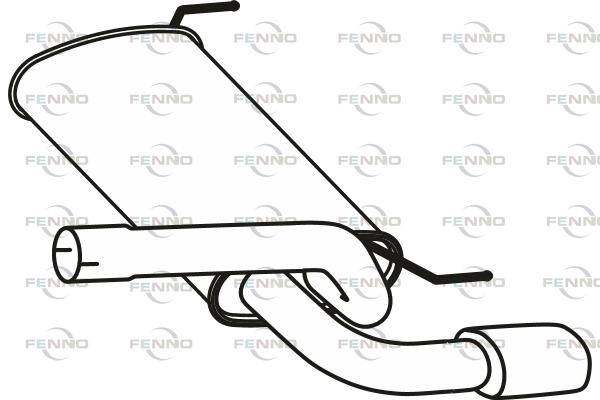 Silenziatore posteriore - P43118 FENNO