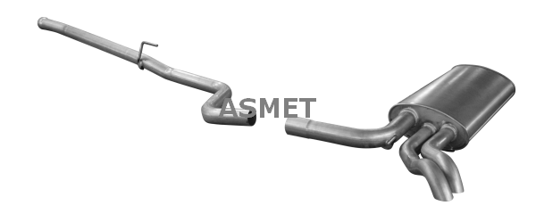 Silenziatore posteriore - 01.076 ASMET