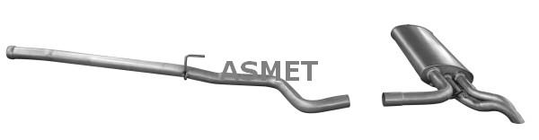 Глушитель выхлопных газов конечный - 01.076 ASMET