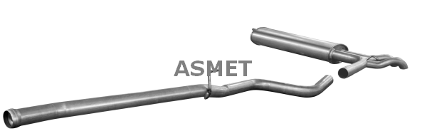 Глушитель выхлопных газов конечный - 01.076 ASMET