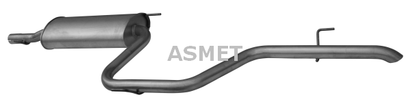 Глушитель выхлопных газов конечный - 02.037 ASMET