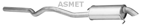 Silenziatore posteriore - 04.111 ASMET