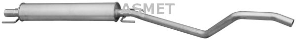 Средний глушитель выхлопных газов - 05.182 ASMET