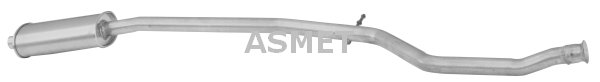 Средний глушитель выхлопных газов - 08.060 ASMET