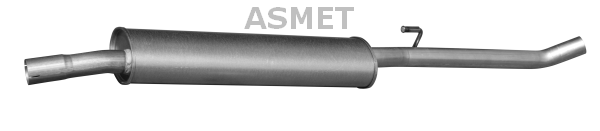 Средний глушитель выхлопных газов - 09.100 ASMET