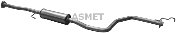 Средний глушитель выхлопных газов - 13.006 ASMET