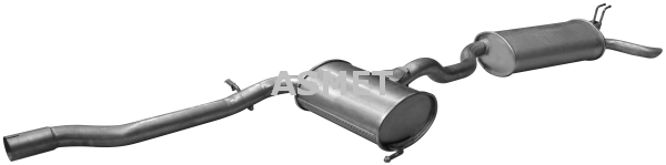 Silenziatore posteriore - 16.025 ASMET