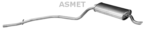 Silenziatore posteriore - 16.074 ASMET