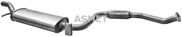 Средний глушитель выхлопных газов - 18.009 ASMET