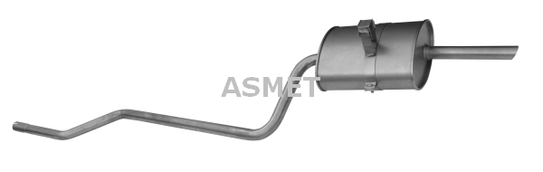 Silenziatore posteriore - 20.025 ASMET