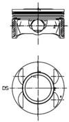 Piston - 40027700 KOLBENSCHMIDT