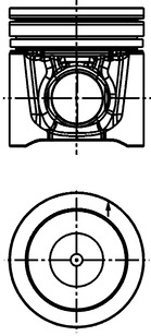 Piston - 40040600 KOLBENSCHMIDT
