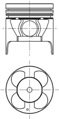 Pistone - 40056600 KOLBENSCHMIDT