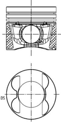Pistone - 40095630 KOLBENSCHMIDT