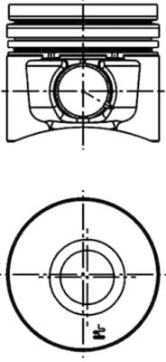 Piston - 40101610 KOLBENSCHMIDT
