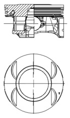 Piston - 40199600 KOLBENSCHMIDT