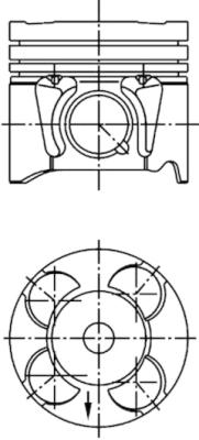 Piston - 41287600 KOLBENSCHMIDT