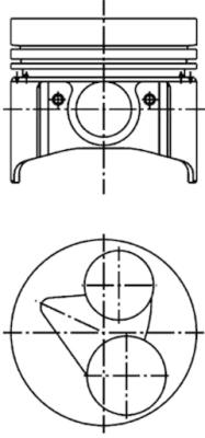 Piston - 40224600 KOLBENSCHMIDT