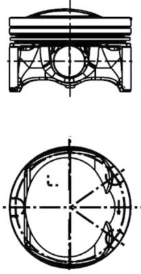 Pistone - 41197620 KOLBENSCHMIDT