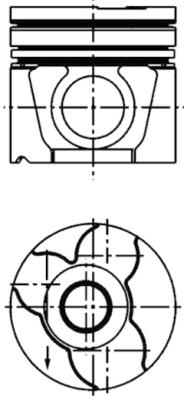 Pistone - 40307600 KOLBENSCHMIDT
