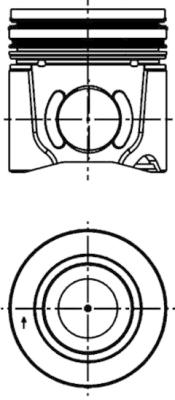 Pistone - 41077610 KOLBENSCHMIDT