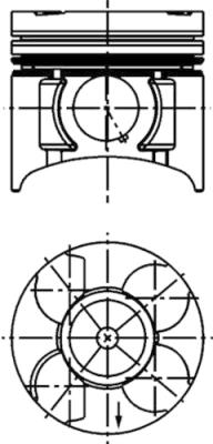 stūmoklis - 40391610 KOLBENSCHMIDT