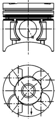Piston - 40392620 KOLBENSCHMIDT
