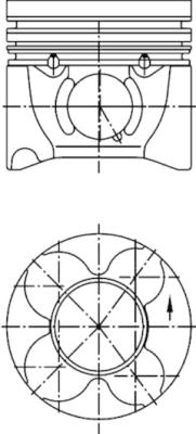 Pistone - 40406600 KOLBENSCHMIDT
