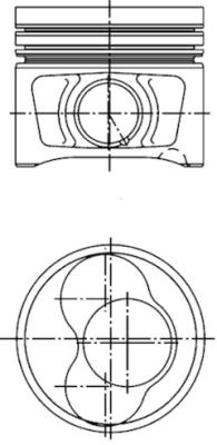 Pistone - 40408600 KOLBENSCHMIDT