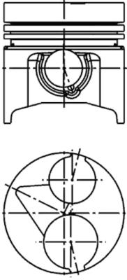 Piston - 40410620 KOLBENSCHMIDT
