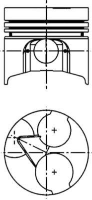 Piston - 40411600 KOLBENSCHMIDT