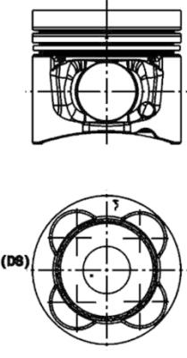 Pistone - 40476600 KOLBENSCHMIDT