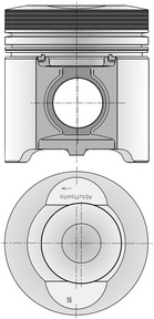 Piston - 40483600 KOLBENSCHMIDT