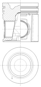 Piston - 40496600 KOLBENSCHMIDT
