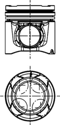 Pistone - 40528600 KOLBENSCHMIDT