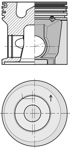 Pistone - 40622600 KOLBENSCHMIDT