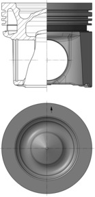 Piston - 40627600 KOLBENSCHMIDT