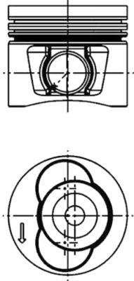 Pistone - 40715600 KOLBENSCHMIDT