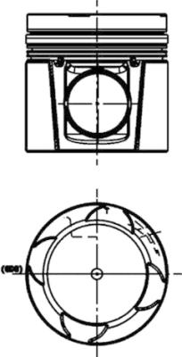 Piston - 40733600 KOLBENSCHMIDT