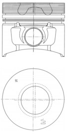 Piston - 40773610 KOLBENSCHMIDT