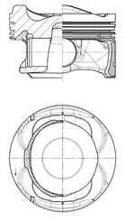 Piston - 40883600 KOLBENSCHMIDT
